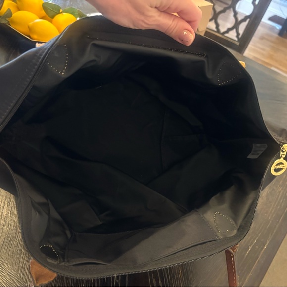 Large Longchamp Le Pliage Tote Bag Black - Picture 8 of 9